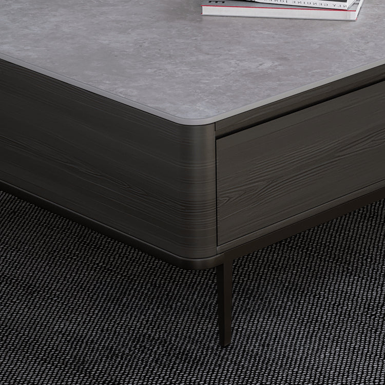 Stylish Tea Table with COLOR Sintered Stone & Pine Multi-Layer Board faml-303