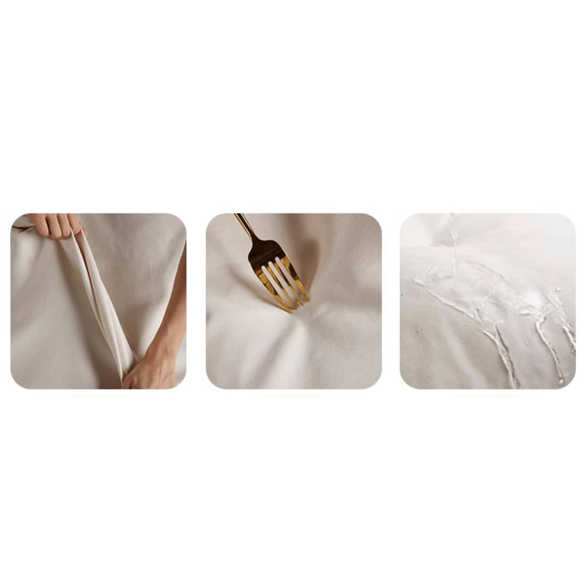 Elegant Light Brown Sofa with Beige and Ash Wood Accents and Stainless Steel Figure - Cotton and Faux Leather Upholstery fbby-1378