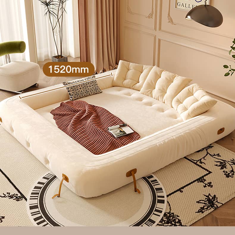 Stylish Cotton Beige Figure Sofa – Perfect Blend of Comfort and Elegance fbby-1402