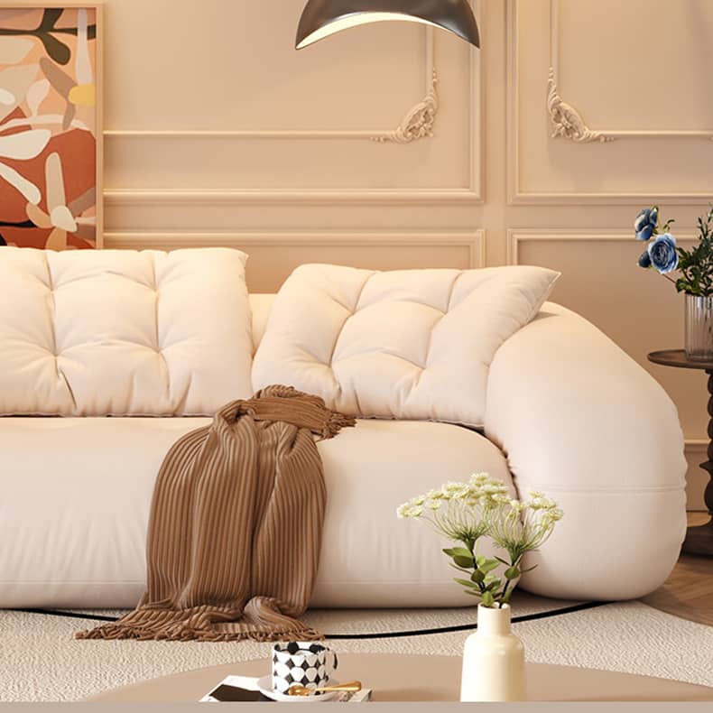 Stylish Cotton Beige Figure Sofa – Perfect Blend of Comfort and Elegance fbby-1402