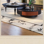 Elegant Ash Wood and Glass Coffee Table Set – Modern Living Room Centerpieces fbgym-4750