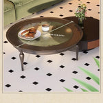 Elegant Ash Wood and Glass Coffee Table Set – Modern Living Room Centerpieces fbgym-4750