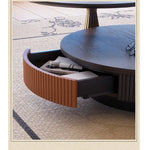 Stylish Ash Wood and Stainless Steel Coffee Table - Modern Home Décor Accent Piece fbgym-4751