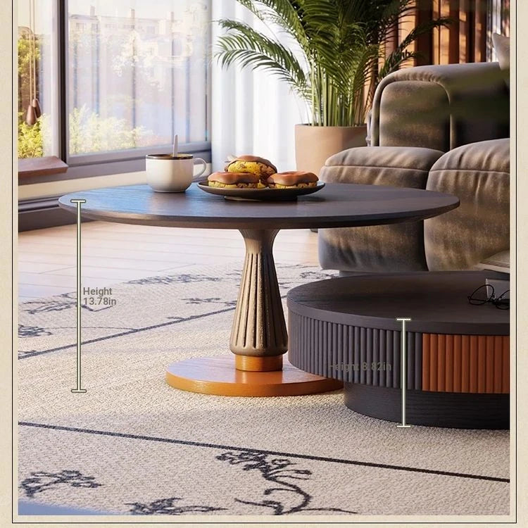 Stylish Ash Wood and Stainless Steel Coffee Table - Modern Home Décor Accent Piece fbgym-4751