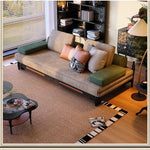 Stylish Ash Wood and Glass Coffee Table with Rounded Corners – Perfect for Modern Living Spaces fbgym-4752