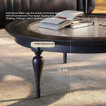 Elegant Ash Wood and Glass Coffee Table - Timeless Design for Modern Living Rooms fbgym-4753