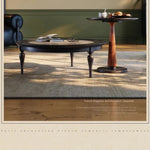 Elegant Ash Wood and Glass Coffee Table - Timeless Design for Modern Living Rooms fbgym-4753