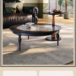 Elegant Ash Wood and Glass Coffee Table - Timeless Design for Modern Living Rooms fbgym-4753