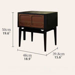 Modern Ash Wood Bedside Cupboard with Elegant Design and Storage Solution for Your Bedroom fbgym-4756