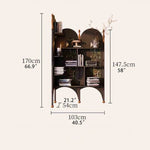 Stylish Ash Wood Storage Rack - Elegant Corner Bookshelf Unit for Modern Home Décor fbgym-4757