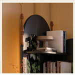 Stylish Ash Wood Storage Rack - Elegant Corner Bookshelf Unit for Modern Home Décor fbgym-4757