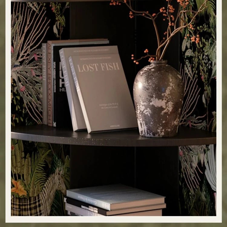 Stylish Ash Wood Storage Rack - Elegant Corner Bookshelf Unit for Modern Home Décor fbgym-4757