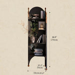 Stylish Ash Wood Storage Rack - Elegant Corner Bookshelf Unit for Modern Home Décor fbgym-4757