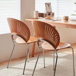 Stylish Light Brown and Black Chair for Modern Living Spaces fcp-1284