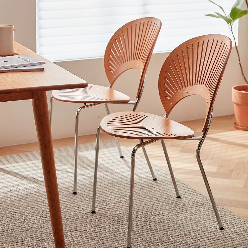 Stylish Light Brown and Black Chair for Modern Living Spaces fcp-1284