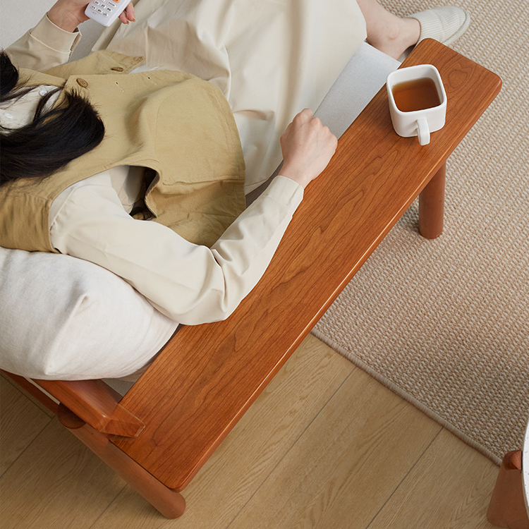 Elegant White Sofa with Green and Light Brown Accents on Cherry and Ash Wood Frame – Cotton-Linen Blend Upholstery fcp-1292