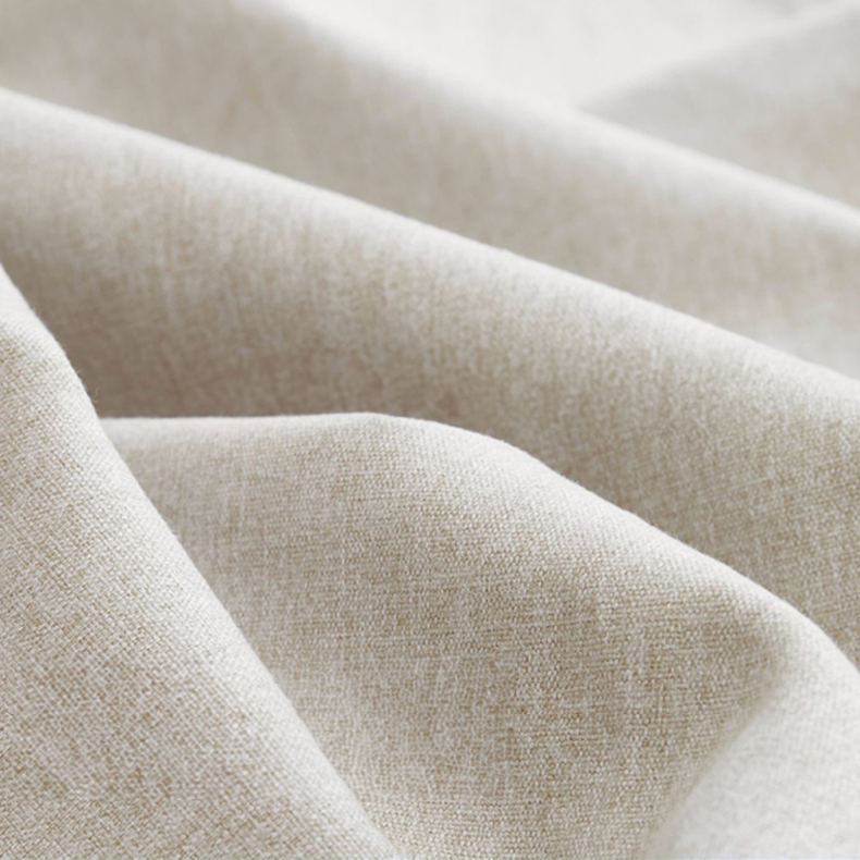Elegant White Sofa with Green and Light Brown Accents on Cherry and Ash Wood Frame – Cotton-Linen Blend Upholstery fcp-1292