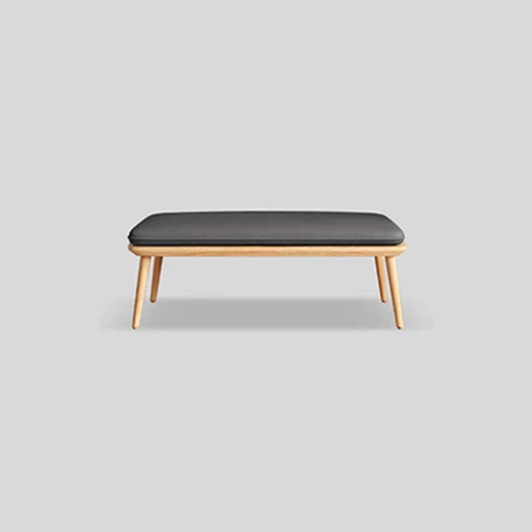 Versatile Beige & Gray Stool with Khaki Green Ash Wood and Premium Leathaire Finish fcp-1294