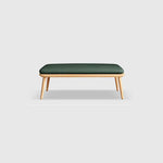 Versatile Beige & Gray Stool with Khaki Green Ash Wood and Premium Leathaire Finish fcp-1294