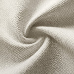 Elegant Cotton-Linen Sofa in White, Light Brown, and Gray with Cherry and Ash Wood Accents fcp-1299