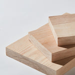 Elegant Natural Brown Ash Wood Stool - Perfect for Modern Interiors fcp-1301