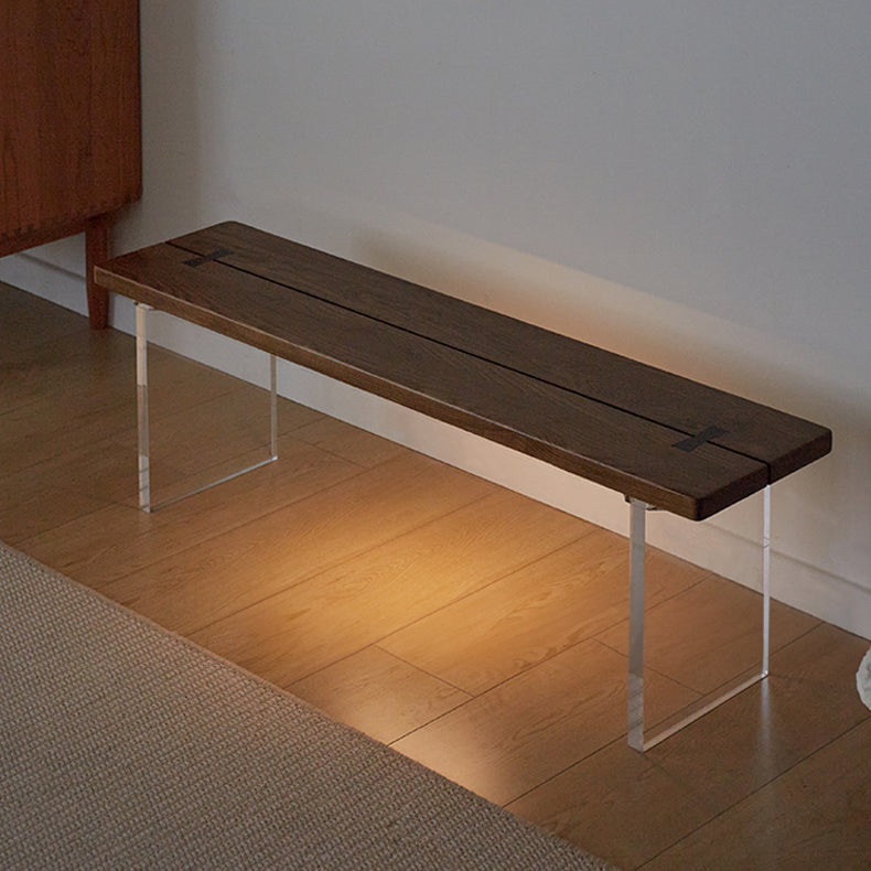 Elegant Natural Brown Ash Wood Stool - Perfect for Modern Interiors fcp-1301