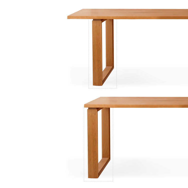 Stunning Natural Cherry Wood Table – Elegant & Timeless Design fcp-1302