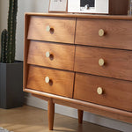 Stunning Natural Cherry Wood Cabinet for Your Elegant Home Decor fcp-1309