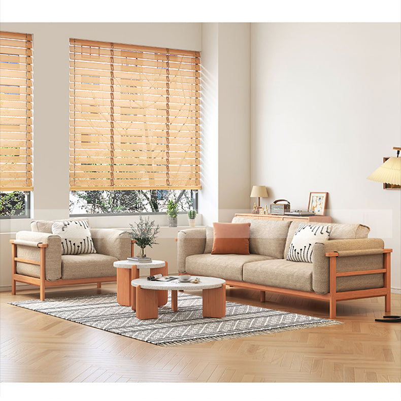 Elegant White Ash Wood & Stone Tea Table – Perfect for Modern Interiors fcp-1312