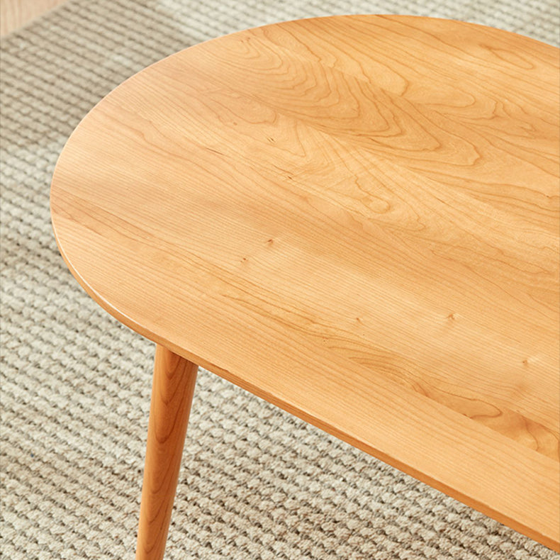 Elegant Tea Table in Rich Natural Cherry Wood Finish fcp-1316