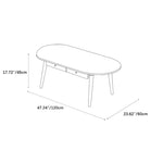 Elegant Tea Table in Rich Natural Cherry Wood Finish fcp-1316