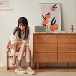 Sleek Cabinet in Rich Natural Cherry Wood - Perfect for Any Home Decor! fcp-1317