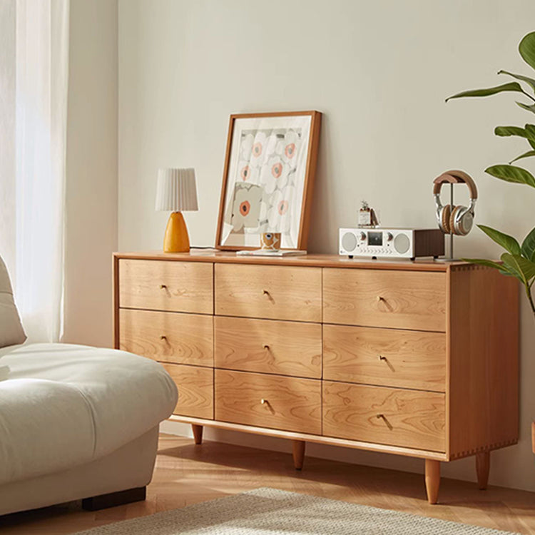 Sleek Cabinet in Rich Natural Cherry Wood - Perfect for Any Home Decor! fcp-1317