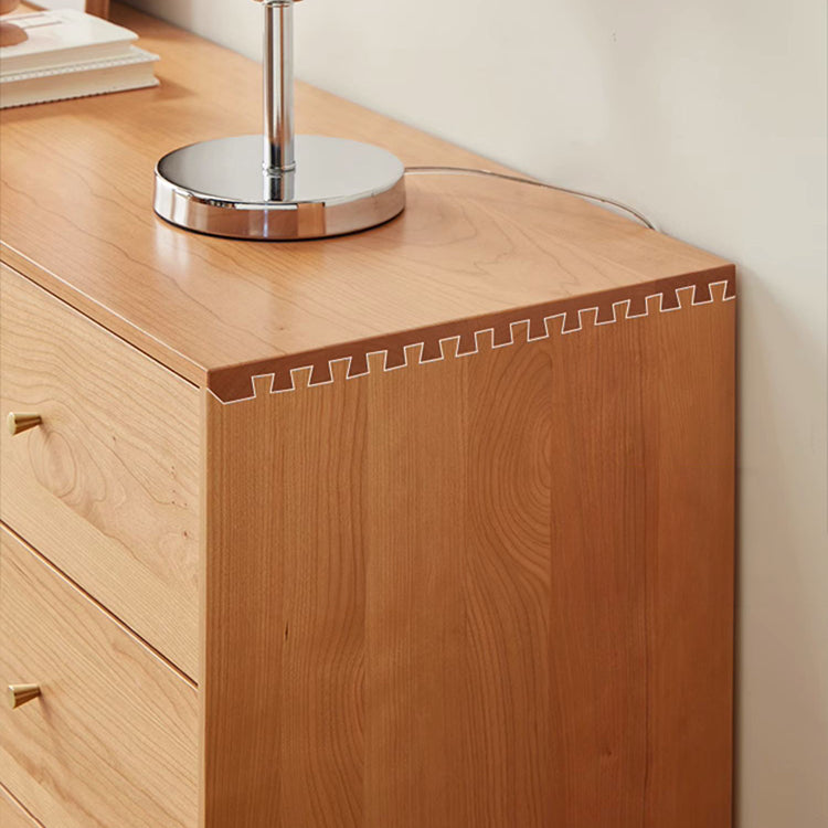 Sleek Cabinet in Rich Natural Cherry Wood - Perfect for Any Home Decor! fcp-1317