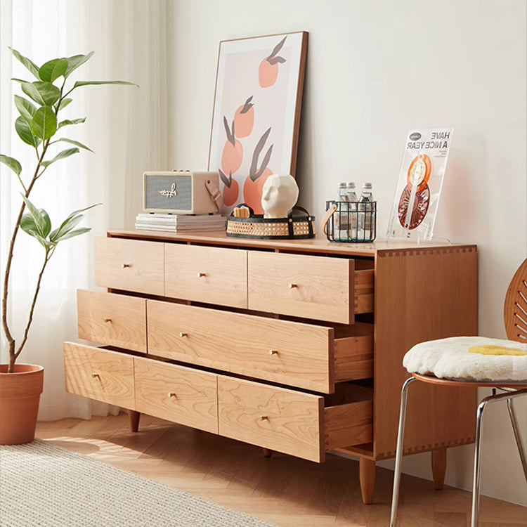 Sleek Cabinet in Rich Natural Cherry Wood - Perfect for Any Home Decor! fcp-1317