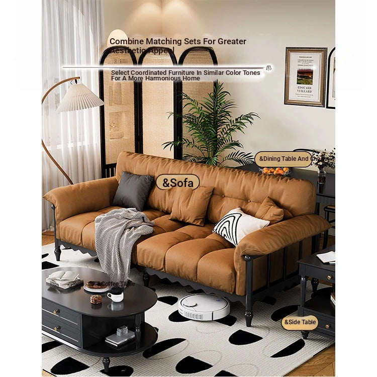 Stylish Cowhide Leather Sofa with Ash Wood Frame – Perfect for Modern Living Rooms fcr-4815