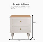Stylish Black Bedside Cupboard with Two Drawers - Multi-Layer Board Nightstand for Modern Bedrooms fcr-4816