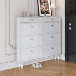 Elegant Black Multi-Layer Board Cabinet with Stylish Drawers for Modern Home Storage fcr-4817