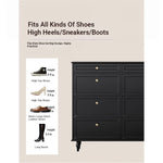 Elegant Black Multi-Layer Board Cabinet with Stylish Drawers for Modern Home Storage fcr-4817