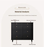 Elegant Black Multi-Layer Board Cabinet with Stylish Drawers for Modern Home Storage fcr-4817