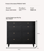 Elegant Black Multi-Layer Board Cabinet with Stylish Drawers for Modern Home Storage fcr-4817