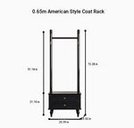 Stylish Multi-Layer Storage Rack with Hanging Bar & Drawers - Perfect for Organizing Clothes and Accessories fcr-4818
