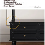 Stylish Multi-Layer Storage Rack with Hanging Bar & Drawers - Perfect for Organizing Clothes and Accessories fcr-4818