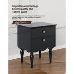 Elegant Black Bedside Cupboard with Multi-Layer Board and Stylish Design - Perfect for Modern Bedrooms fcr-4819