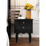 Elegant Black Bedside Cupboard with Multi-Layer Board and Stylish Design - Perfect for Modern Bedrooms fcr-4819