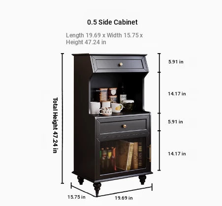 Elegant Multi-Layer Board Glass Cabinet - Stylish Storage Solution for Every Room fcr-4820