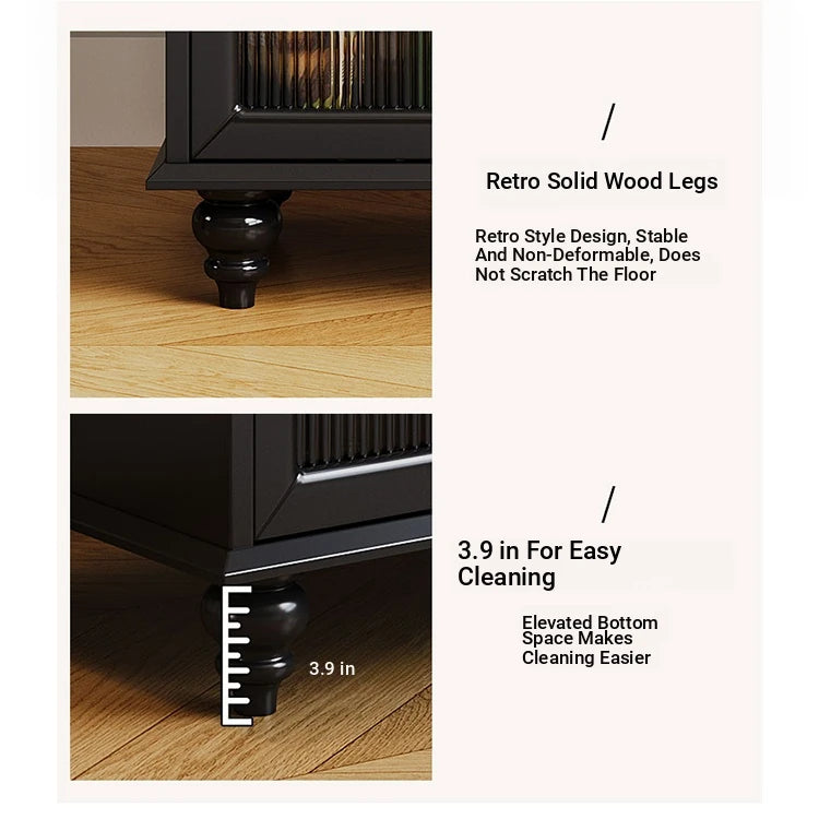 Elegant Multi-Layer Board Glass Cabinet - Stylish Storage Solution for Every Room fcr-4820