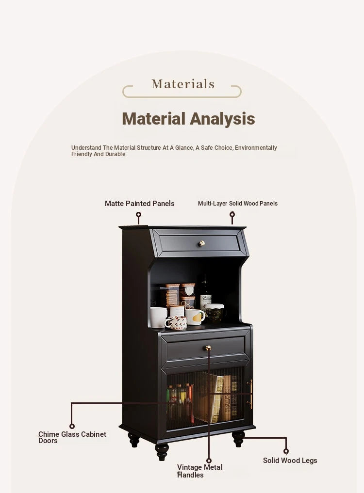 Elegant Multi-Layer Board Glass Cabinet - Stylish Storage Solution for Every Room fcr-4820