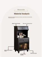 Elegant Multi-Layer Board Glass Cabinet - Stylish Storage Solution for Every Room fcr-4820