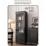 Elegant Multi-Layer Board Glass Cabinet with Storage Drawers - Modern Home Display Unit fcr-4827